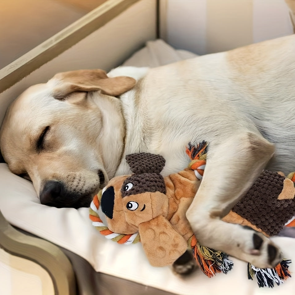 TrekTijger – Zacht & Sterk Hondenspeeltje met Kwastjes