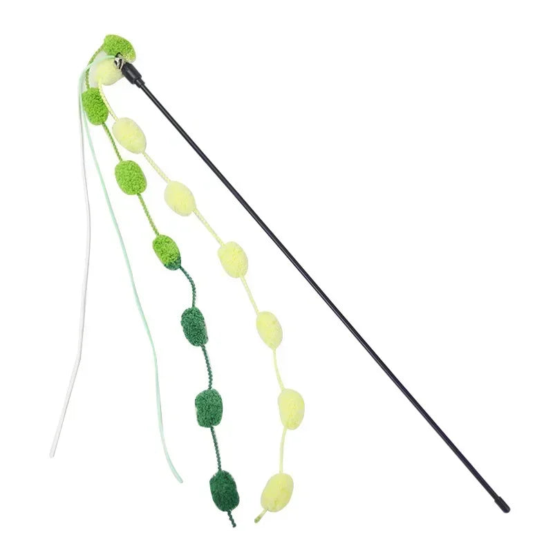 FurryChase Katten Hengel – Interactieve Flexibele Kwastenstok met Belletje