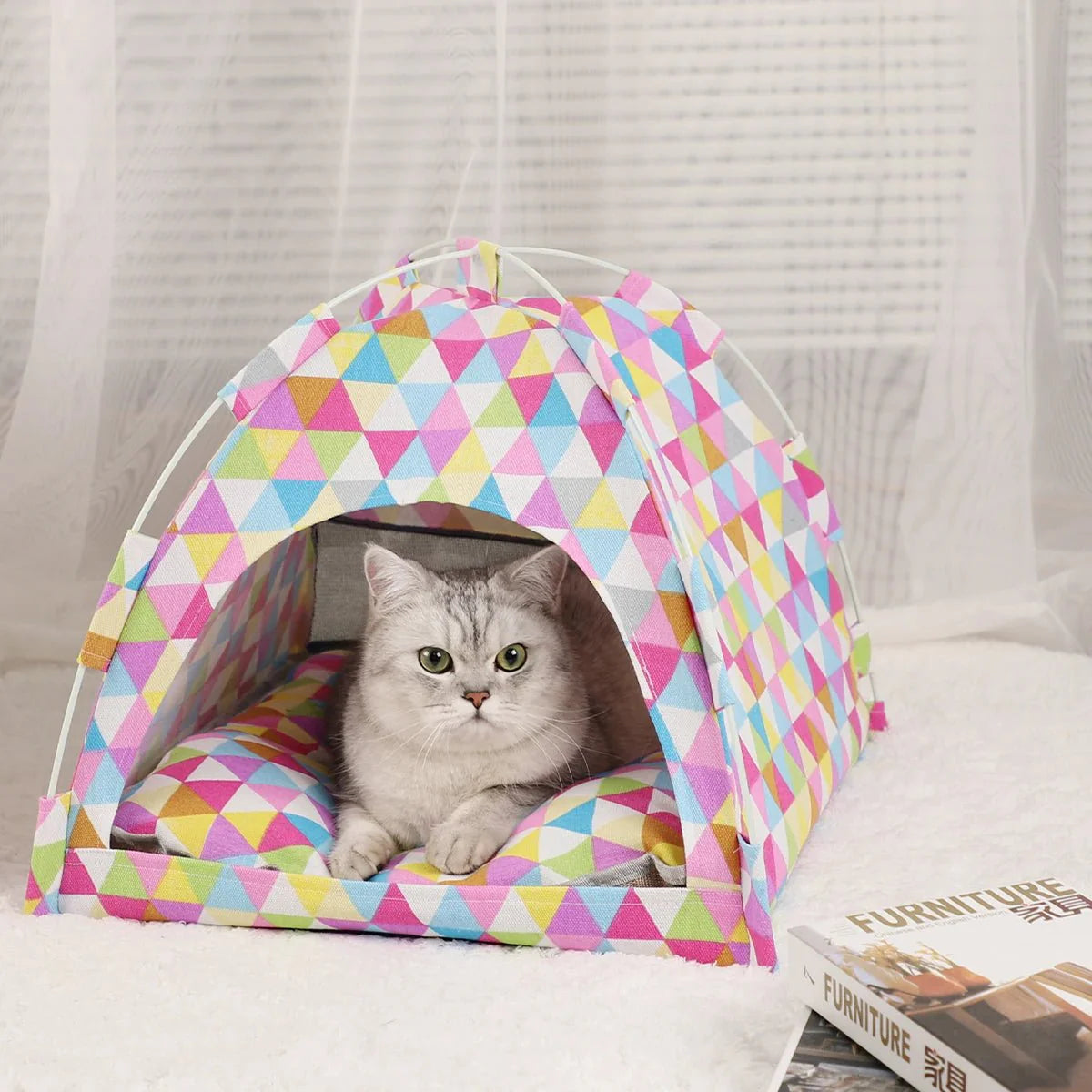 Kattenmand Tentbed Warm Clamshell – Comfortabel Slaapplekje voor Katten