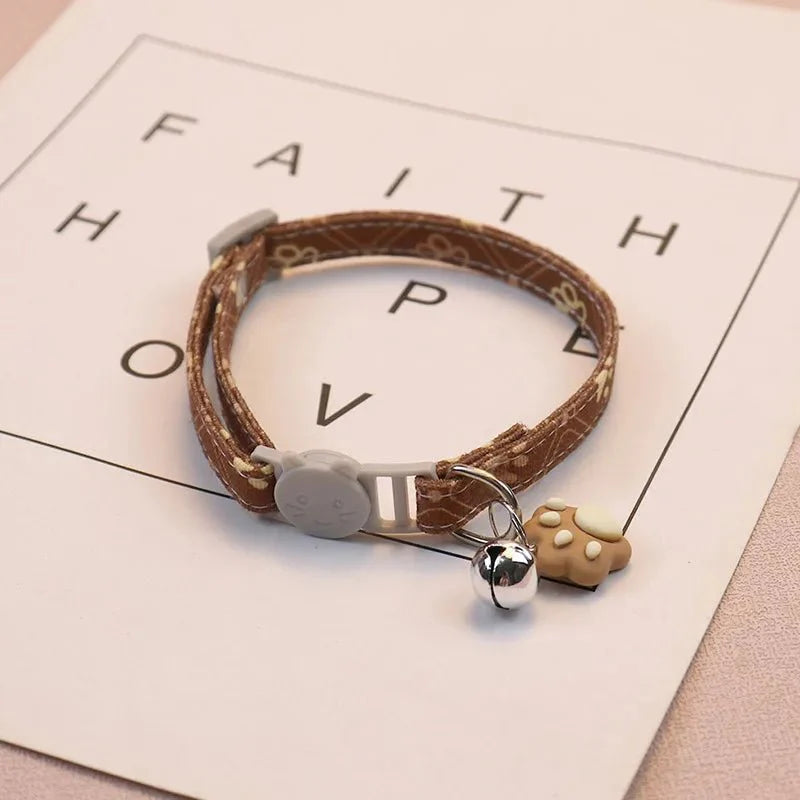 Kattenhalsband met Schattige Pootafdruk