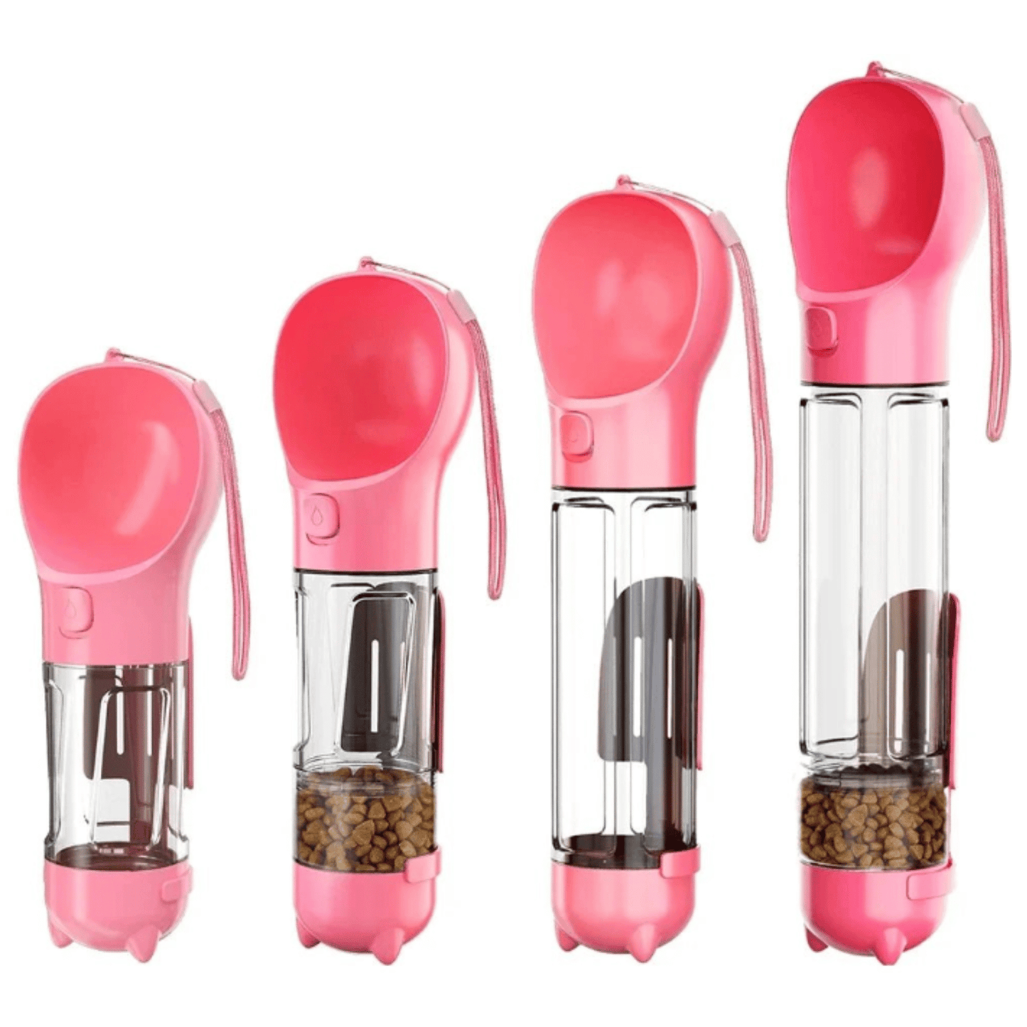 Draagbare 3-in-1 Waterfles voor Hond – Drinkbak & Poepzakhouder