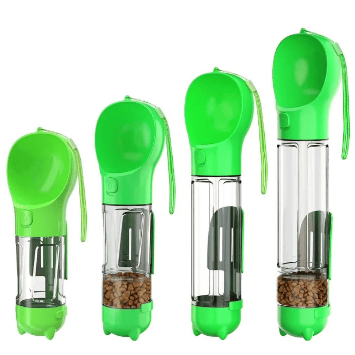 Draagbare 3-in-1 Waterfles voor Hond – Drinkbak & Poepzakhouder