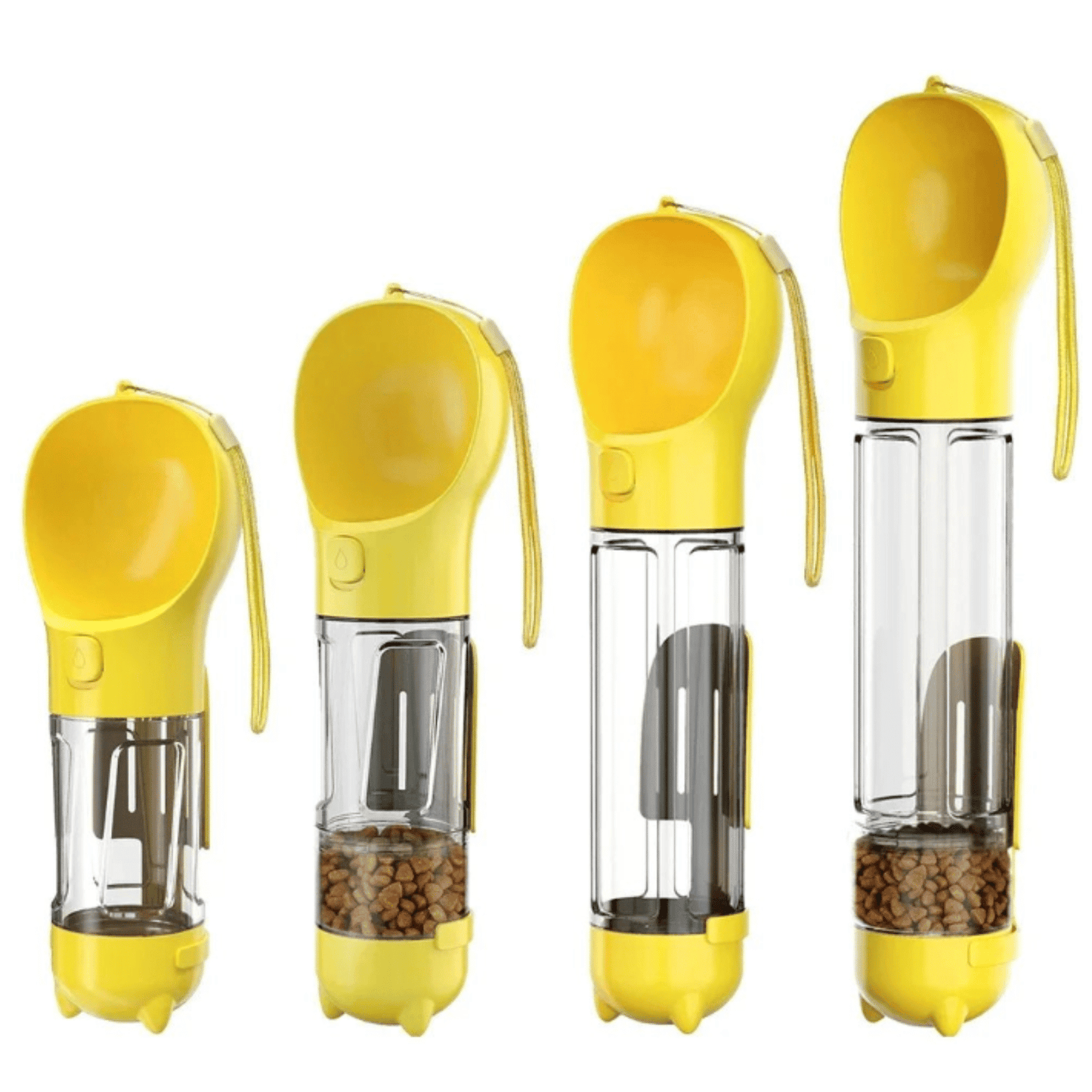 Draagbare 3-in-1 Waterfles voor Hond – Drinkbak & Poepzakhouder