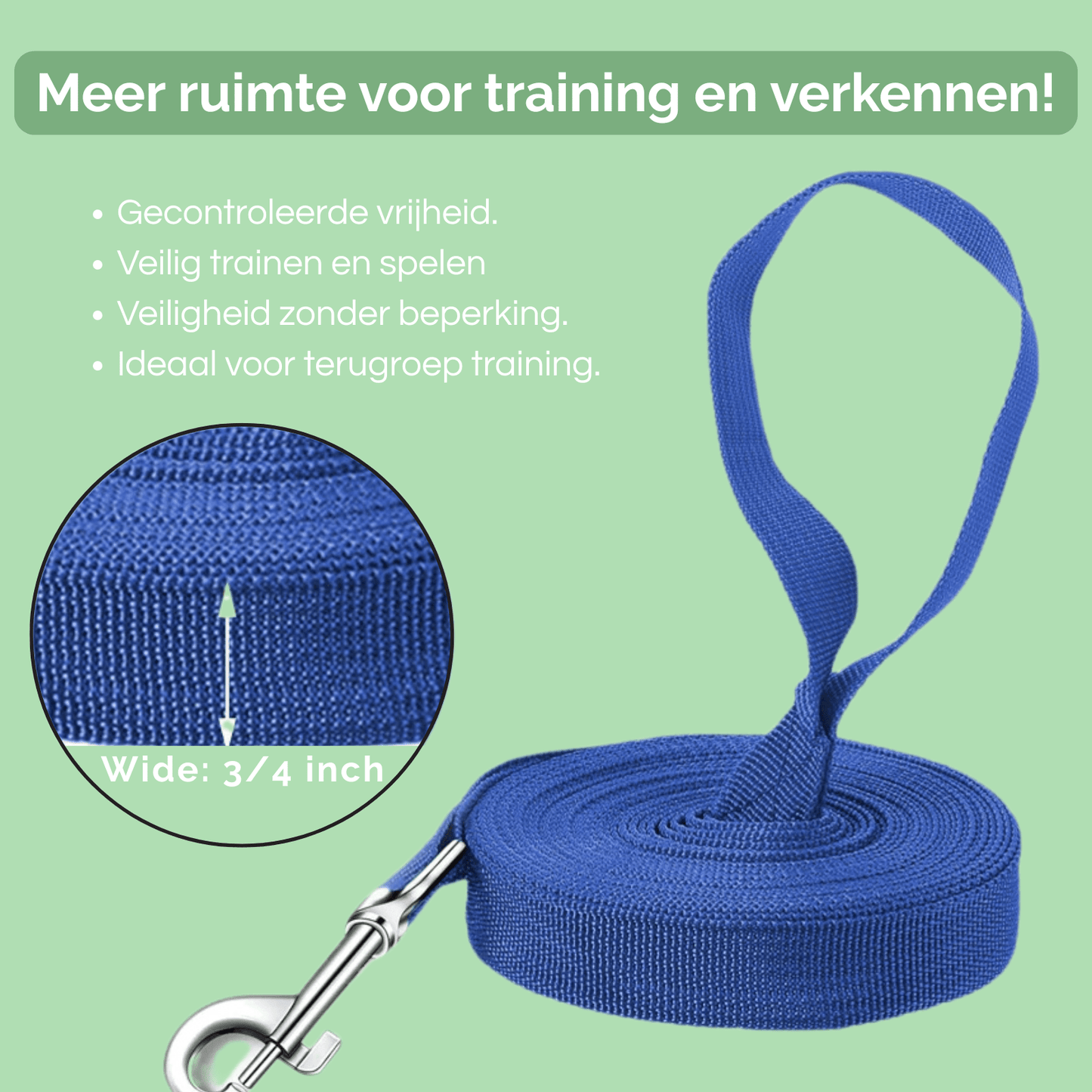 10M Trainingslijn – Extra Lange Hondenriem