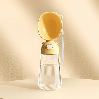 Draagbare Waterfles Hond Met Voedseldispenser – Lekvrije Reisfles Hond