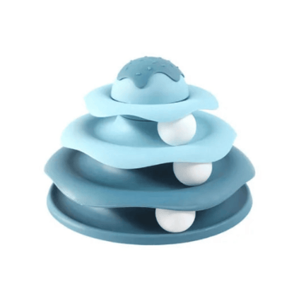 Interactief Speelgoed Kat – Meervoudige Draaitoren Met Rollende Ballen