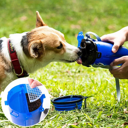 2-in-1 Hond Drinkfles en Voerbak – Reisbeker