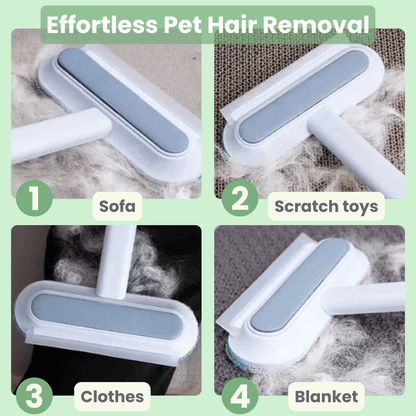 3-in-1 Huisdierhaarverwijderaar - Multifunctionele Borstel voor Huisdierharen