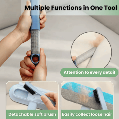 3-in-1 Huisdierhaarverwijderaar - Multifunctionele Borstel voor Huisdierharen
