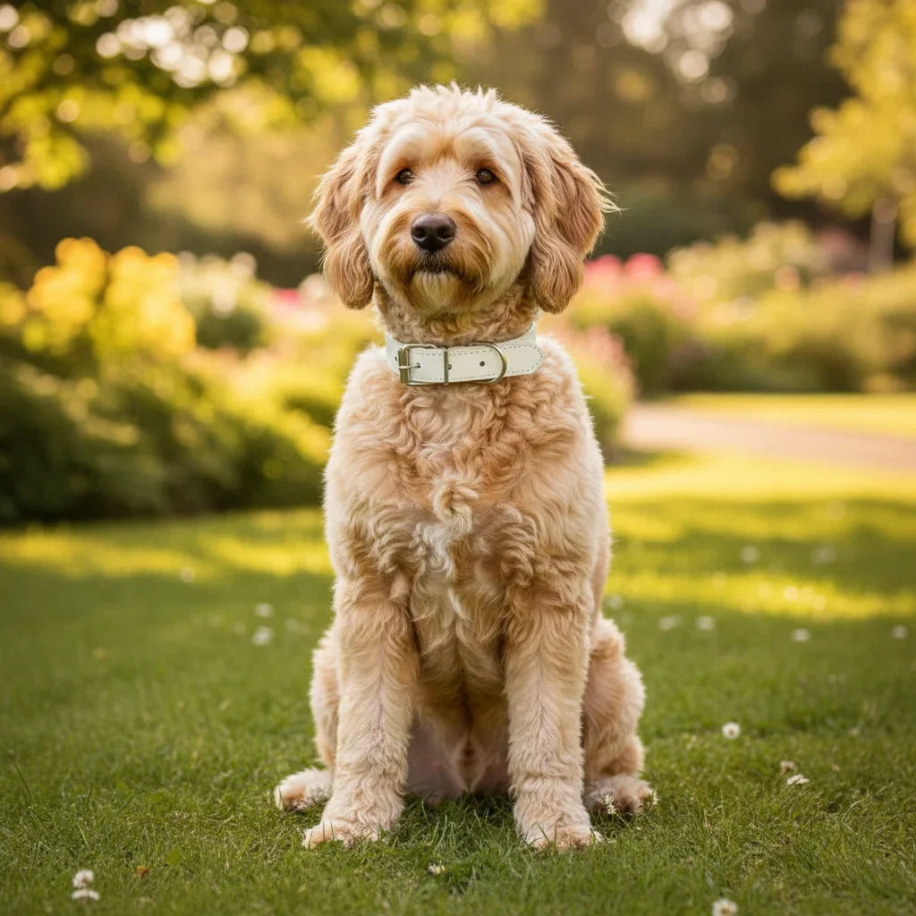 PawStyle Halsband Hond Verstelbaar Leer – Comfortabel & Veilig voor Dagelijks Gebruik