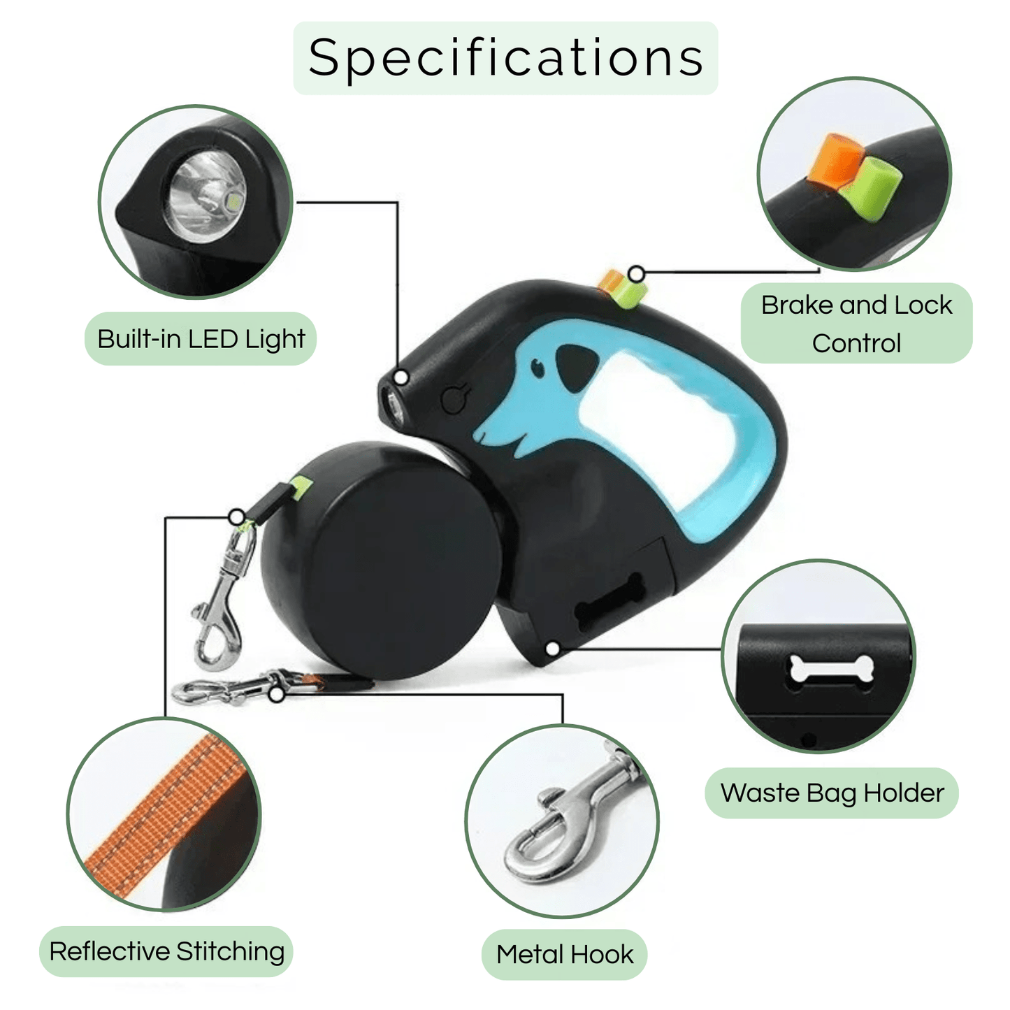 3-in-1 Duo Riem met Zaklamp