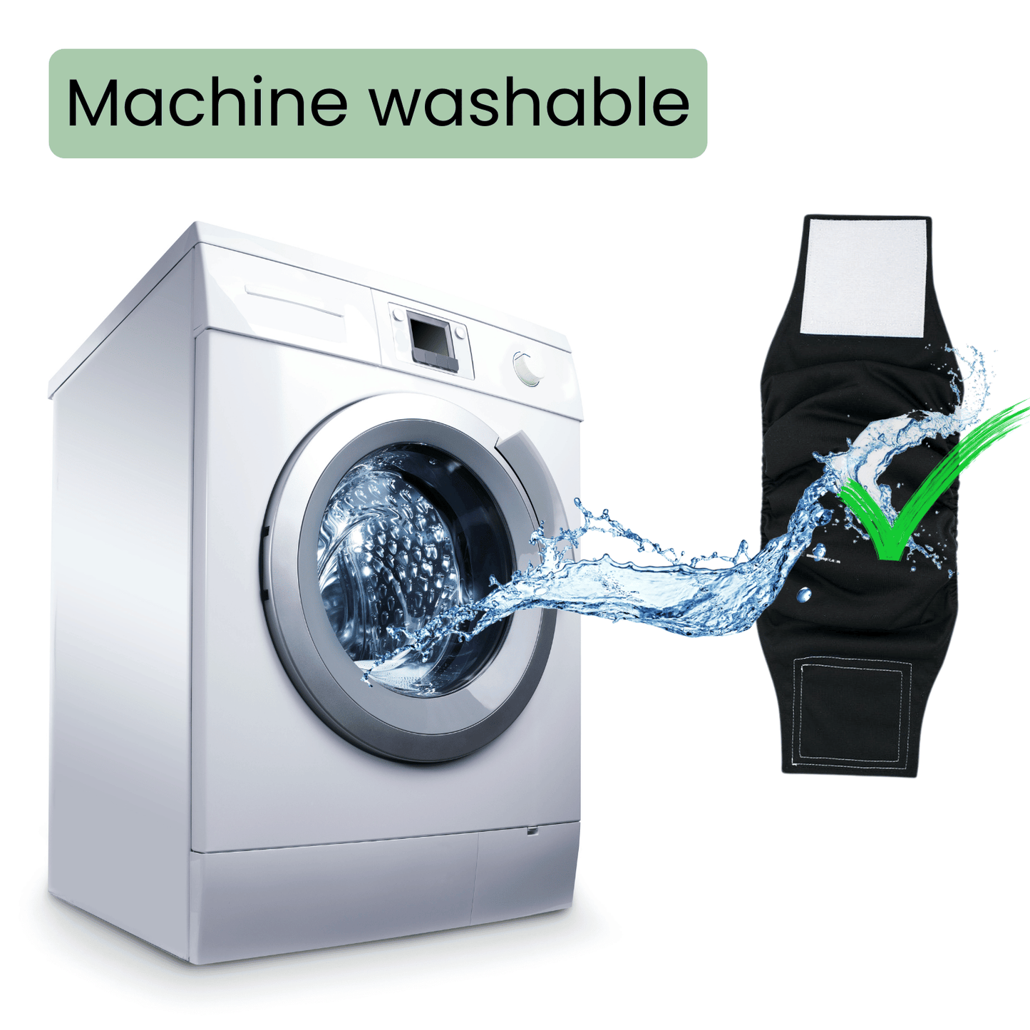 Wasbare Buikband voor Reuen