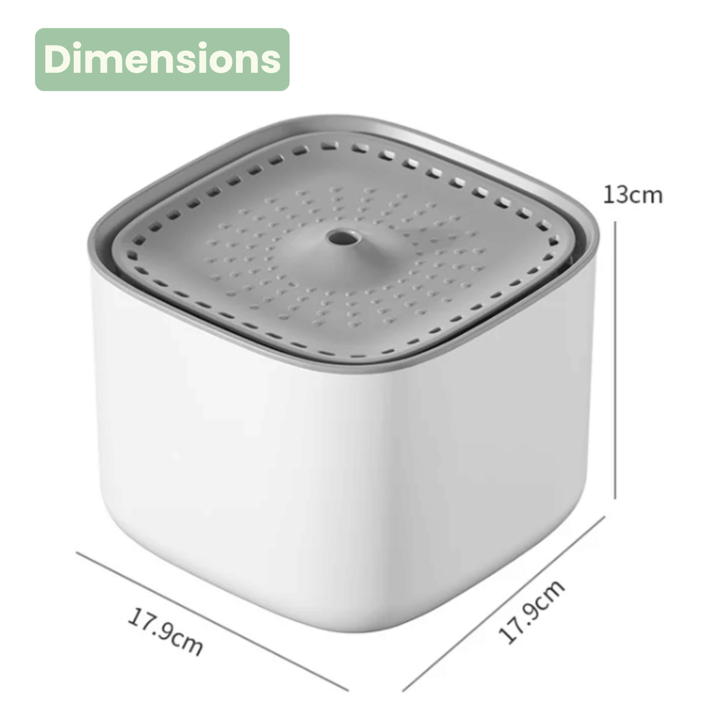 PawPure XL Drinkfontein Kat – 3L Stille Waterfontein met Sensor