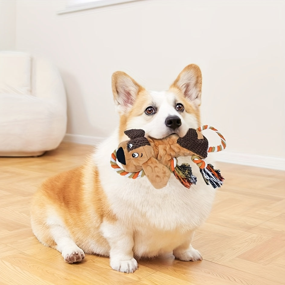 TrekTijger – Zacht & Sterk Hondenspeeltje met Kwastjes