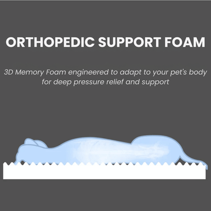 CalmiNest Pluche Huisdierbed – Orthopedische Pluche Mat Voor Kat & Hond