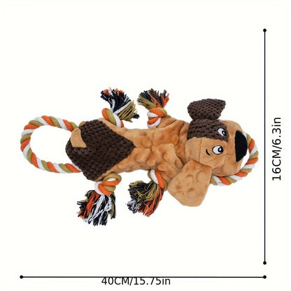 TrekTijger – Zacht & Sterk Hondenspeeltje met Kwastjes