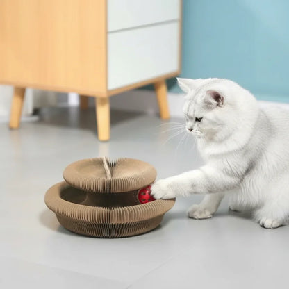 Interactief Bewegend Speelgoed Kat – Rond Krabspeelgoed met Bal en Krabplank