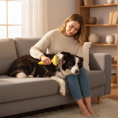 PerfectComb Hondenborstel – Vachtverzorgingsborstel Kunststof/RVS - Kattenborstel