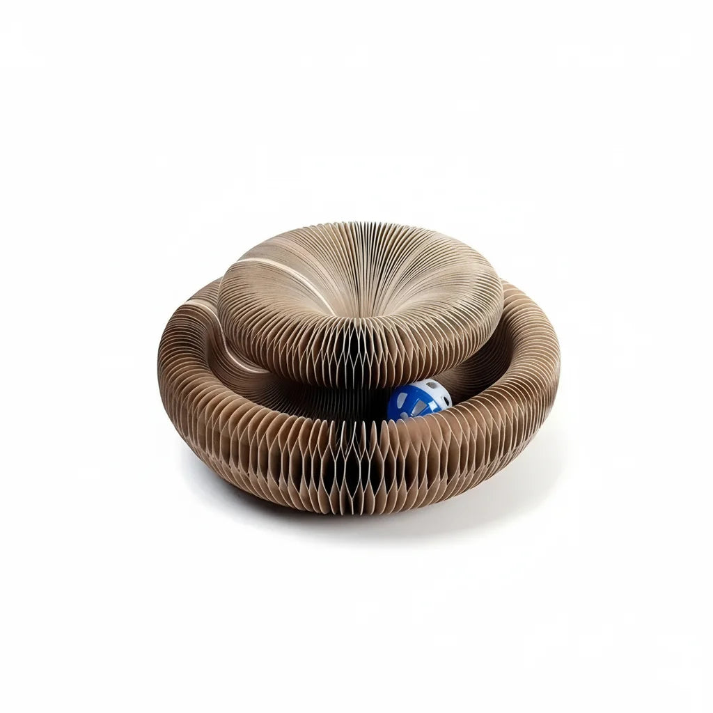 Interactief Bewegend Speelgoed Kat – Rond Krabspeelgoed met Bal en Krabplank