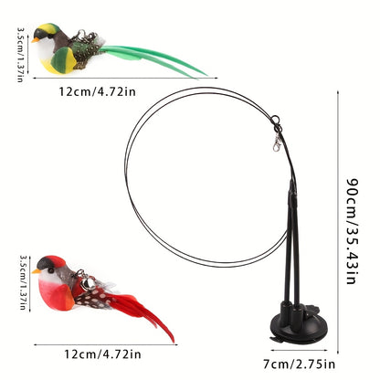 FladderFun – Kattenhengel met Realistische Vogel
