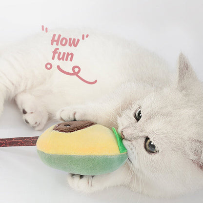 Set van kattenspeeltjes in de vorm van fruit