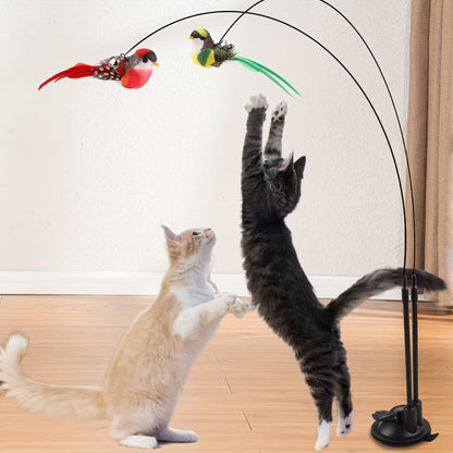 FladderFun – Kattenhengel met Realistische Vogel