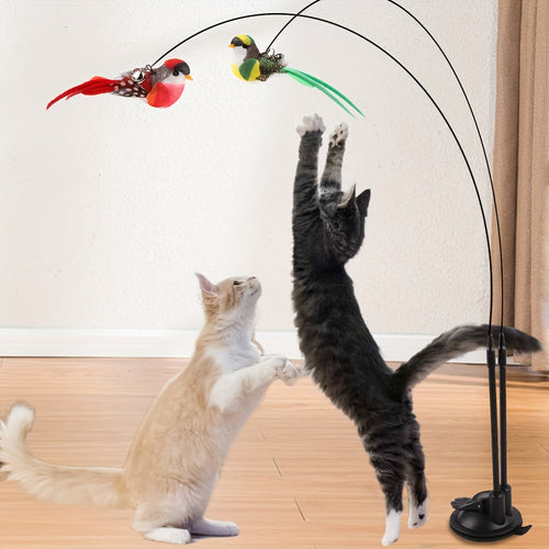 FladderFun – Kattenhengel met Realistische Vogel
