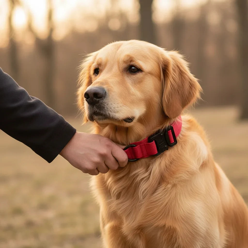 PawfectFit - Halsband Hond – Verstelbaar Nylon - Stevige Hondenhalsband