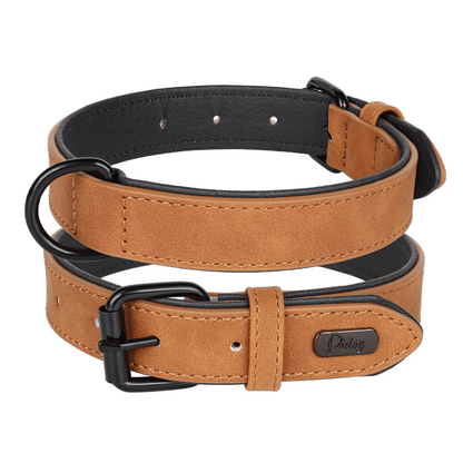 TrailGuard - Halsband Hond Leren Comfort – Verstelbare Halsband Voor Honden - Wandelen