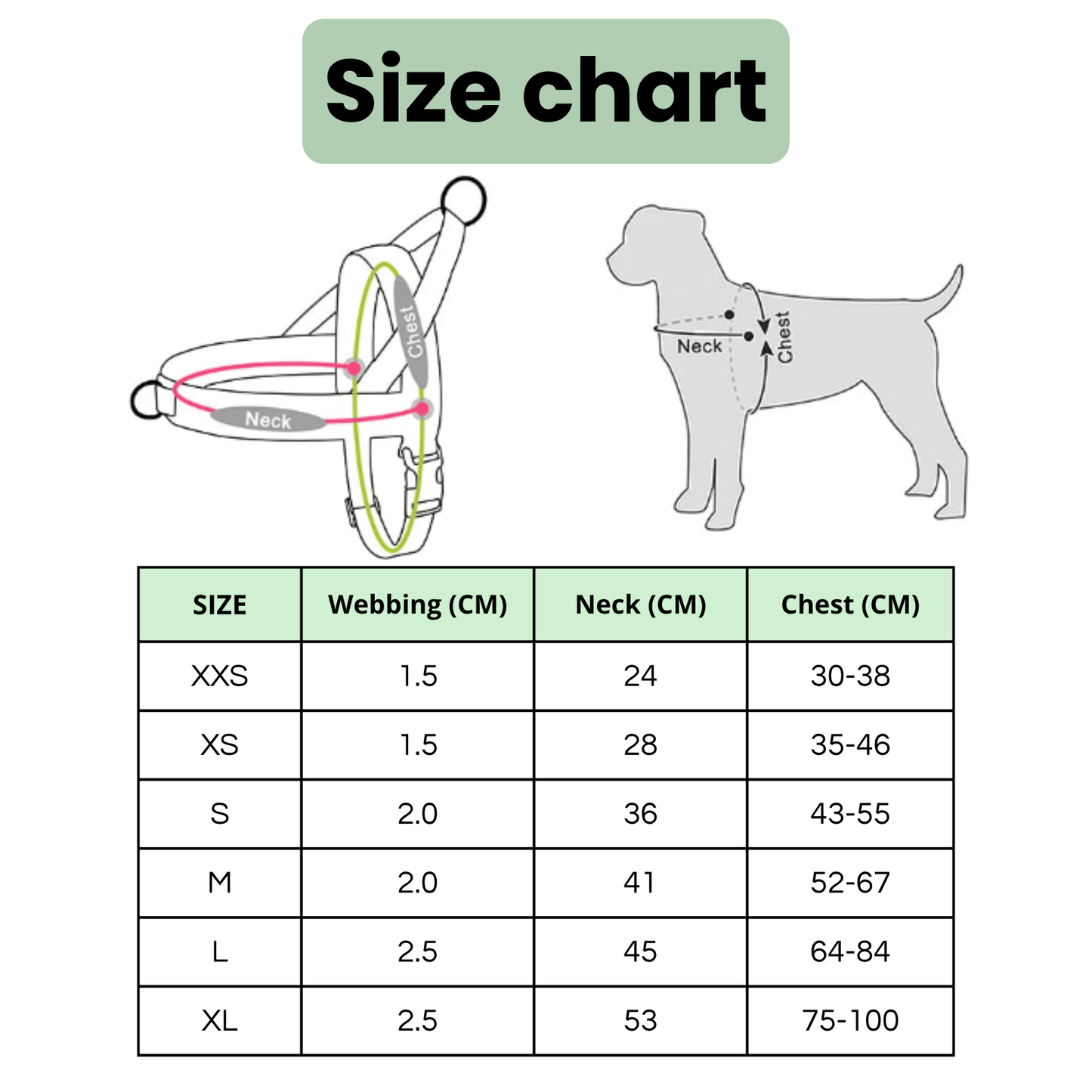 Hondentuig Verstelbaar – Nylon Gewatteerd Comfort - Tuigje voor Wandelen Honden