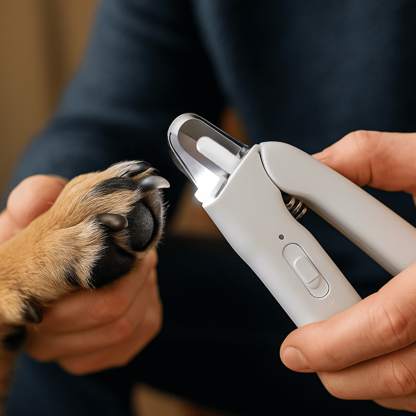 GroomEase - Huisdier Nagelknipper – Stille Nagelvijl Met 2 LED-Lampjes