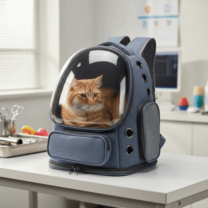 AirView Kattenrugzak – Ademende Transparante Reismand Kat & Kleine Hond voor Onderweg