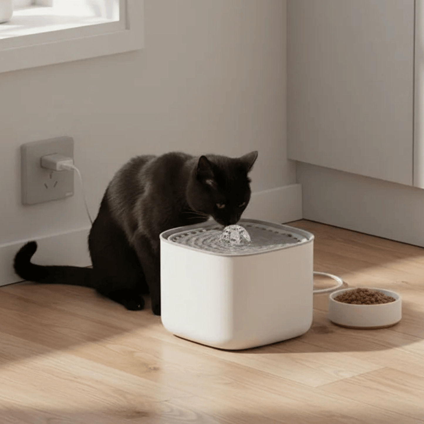 PawPure XL Drinkfontein Kat – 3L Stille Waterfontein met Sensor