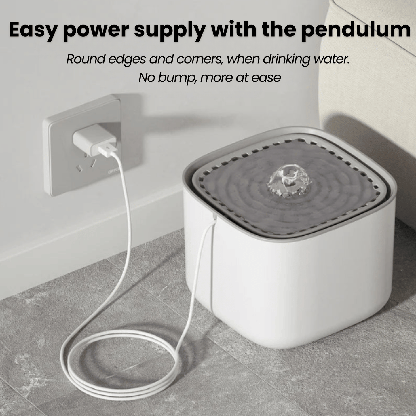 PawPure XL Drinkfontein Kat – 3L Stille Waterfontein met Sensor