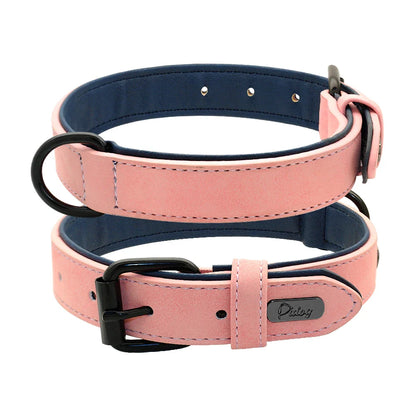 TrailGuard - Halsband Hond Leren Comfort – Verstelbare Halsband Voor Honden - Wandelen
