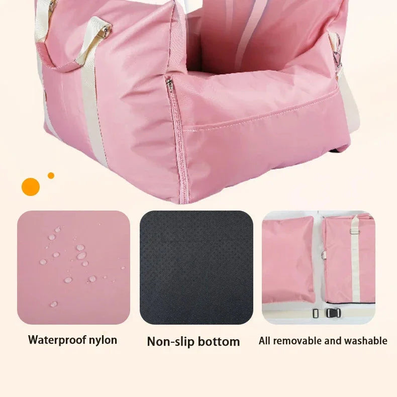 TravelNest Huisdier Autostoel – Waterdicht Reis Nestkussen voor Kat & Hond