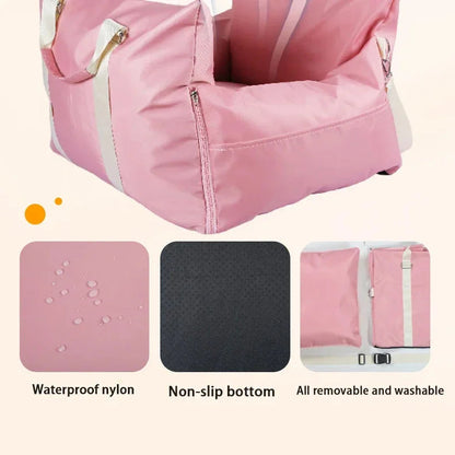 TravelNest Huisdier Autostoel – Waterdicht Reis Nestkussen voor Kat & Hond