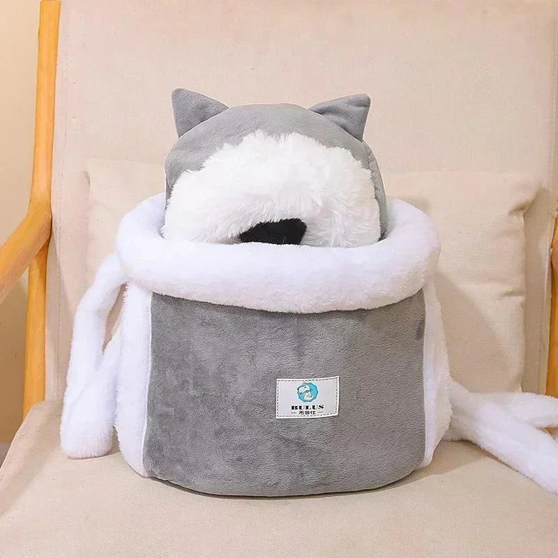 Katten Draagrugtas met Diamantfluweel – by AniPets
