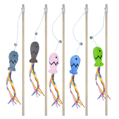 PawLure Kattenhengel – Interactief Kattenspeeltje van Hout voor Binnenkatten