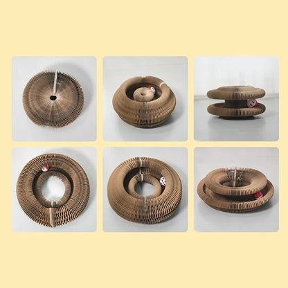 Interactief Bewegend Speelgoed Kat – Rond Krabspeelgoed met Bal en Krabplank