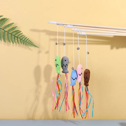 PawLure Kattenhengel – Interactief Kattenspeeltje van Hout voor Binnenkatten