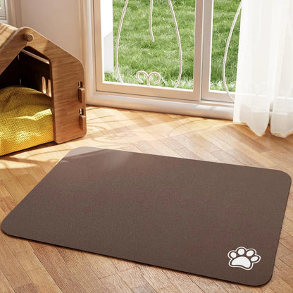 PawTide - Absorb Eetmat – Superabsorberende Antislip Voerbakmat voor Hond en Kat
