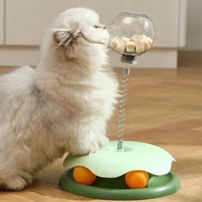 PlayTreat Kattenspeeltje Interactief – Voerdispenser Tuimelaar voor Kitten en Kat