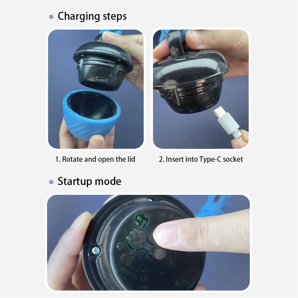 PlayMotion - Interactieve Hondenbal – Automatische Bewegende Speelbal met USB Opladen