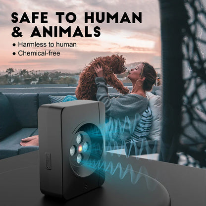 BarkEase - Ultrasone Anti-Blaf Apparaat – 3-Standen Oplaadbaar & Waterdicht