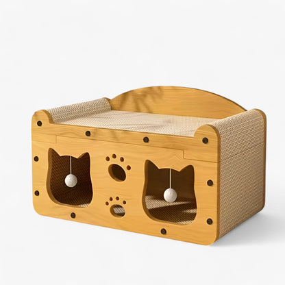 Whisker Wonders | 2-in-1 Kattenkrabber en Lounge Bed