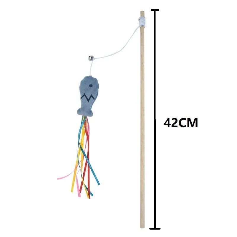 PawLure Kattenhengel – Interactief Kattenspeeltje van Hout voor Binnenkatten