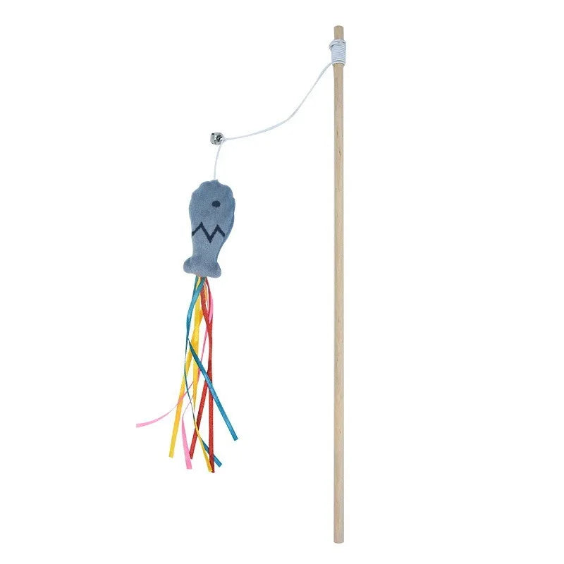 PawLure Kattenhengel – Interactief Kattenspeeltje van Hout voor Binnenkatten