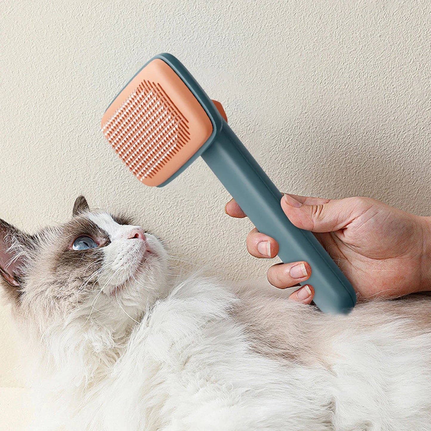 BrushComfort Katten- en Hondenborstel – Voor Losse Haren en Gezonde Vacht