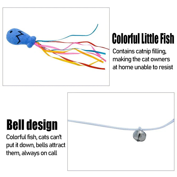 PawLure Kattenhengel – Interactief Kattenspeeltje van Hout voor Binnenkatten
